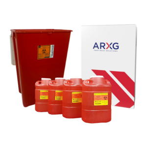 18-Gallon Mail-In Take Back Container (1pk) with 2 Gallon Sharps Containers (4pk)