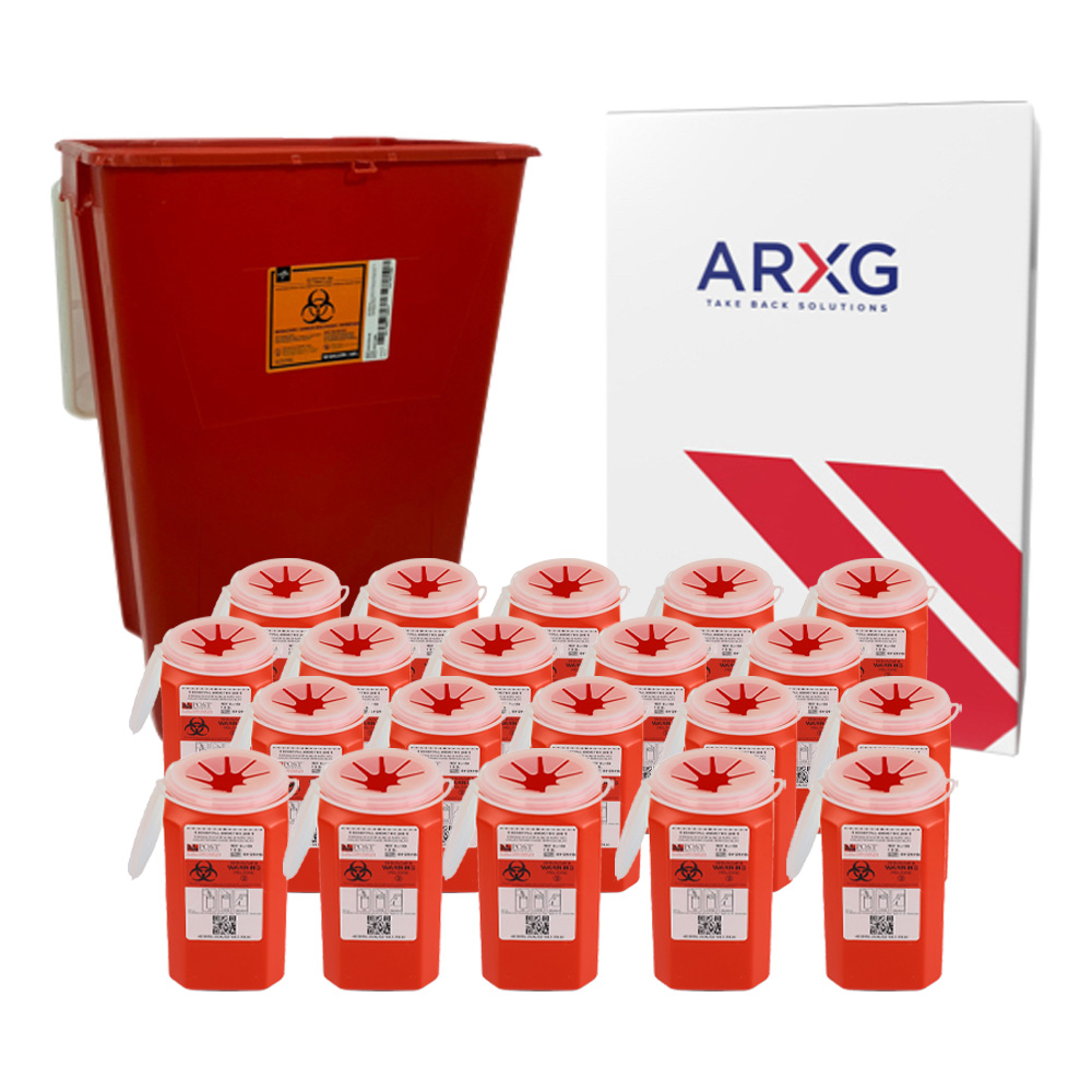 18Gallon Sharps MailIn Take Back Container (1pk) with 1.5 Qt MailIn