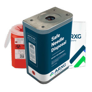 1.5-Quart Mail-In Take-Back Sharps Container & Wall Mount System