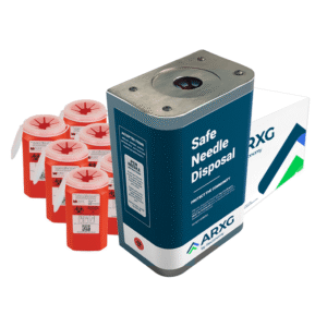 1.5-Quart Mail-In Take-Back Sharps Containers (6-Pack) & Wall Mount System