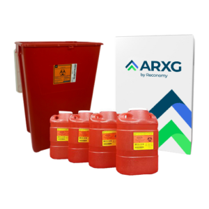 18-Gallon Mail-In Take-Back Sharps Container with 2-Gallon Sharps Containers (4-Pack)