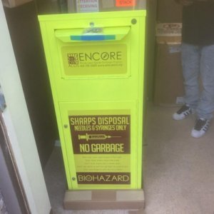 ARXGbyReconomy_Sharps-Disposal-Drop-Box_Healthcare-Clinical-Retail-Pharmacy-Law-Enforcement-Hospitals-Healthcare-Tattoos-Veterinarians_Customer1
