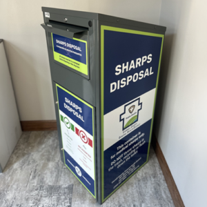 ARXGbyReconomy_Sharps-Disposal-Drop-Box_Healthcare-Clinical-Retail-Pharmacy-Law-Enforcement-Hospitals-Healthcare-Tattoos-Veterinarians_Customer17