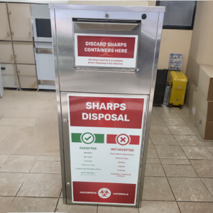 ARXGbyReconomy_Sharps-Disposal-Drop-Box_Healthcare-Clinical-Retail-Pharmacy-Law-Enforcement-Hospitals-Healthcare-Tattoos-Veterinarians_Customer3