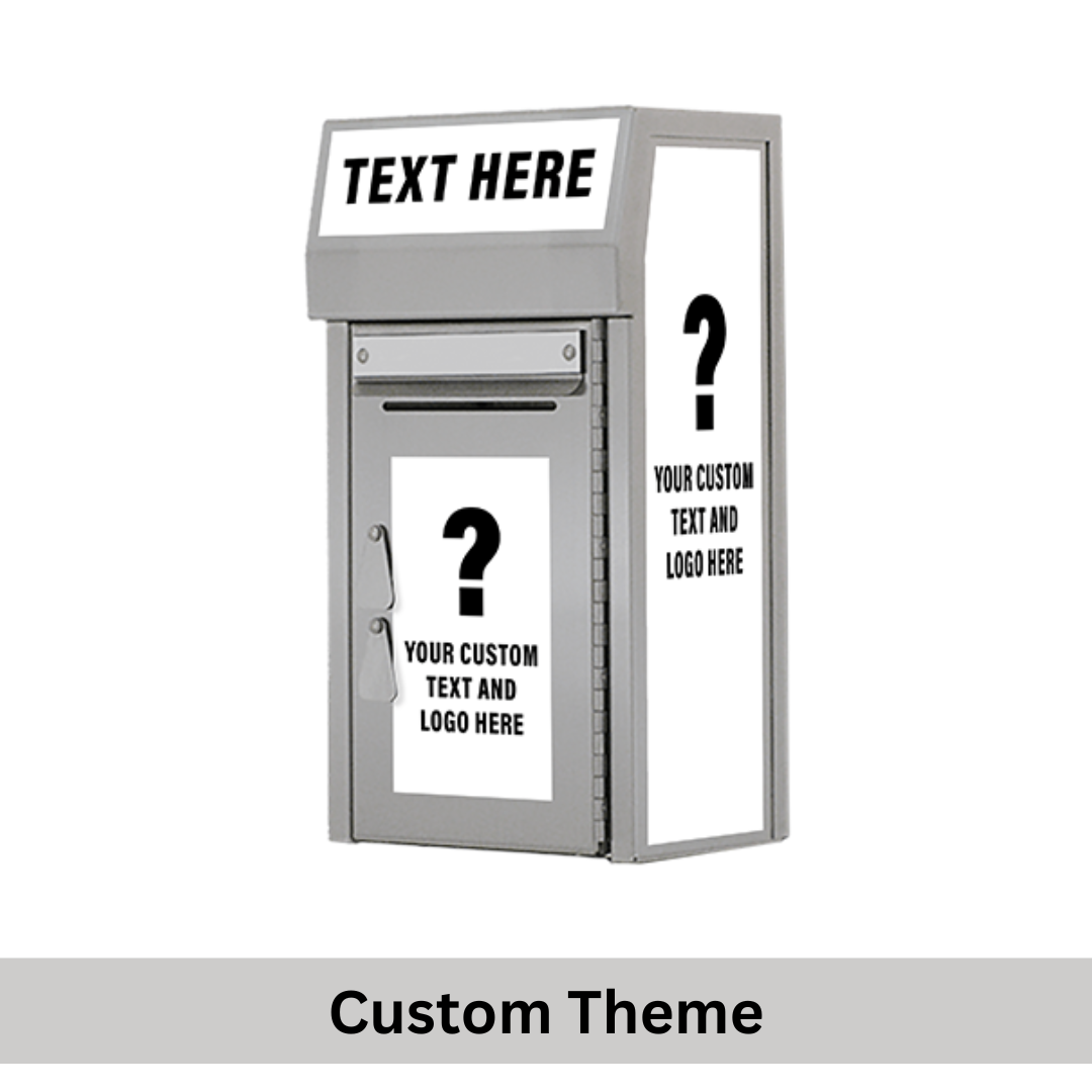 Extra-Small Payment Drop Box (400) with Plastic Collection Tote, On Wall - Image 7