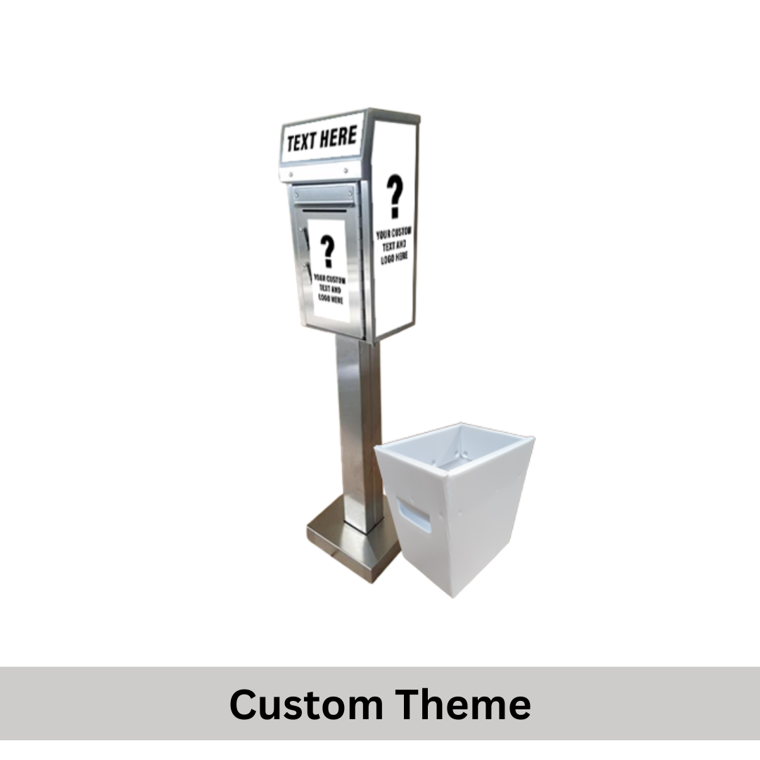 Small Payment Drop Box (500) with Plastic Collection Tote — Walk Up, On Concrete - Image 7
