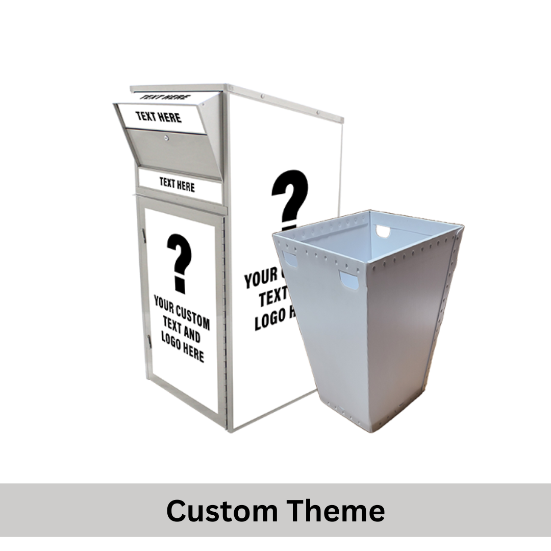 Large Ballot Drop Box (810) with Plastic Collection Tote - Image 12