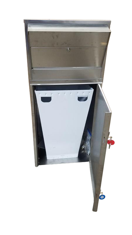 Large Ballot Drop Box (810) with Plastic Collection Tote - Image 4