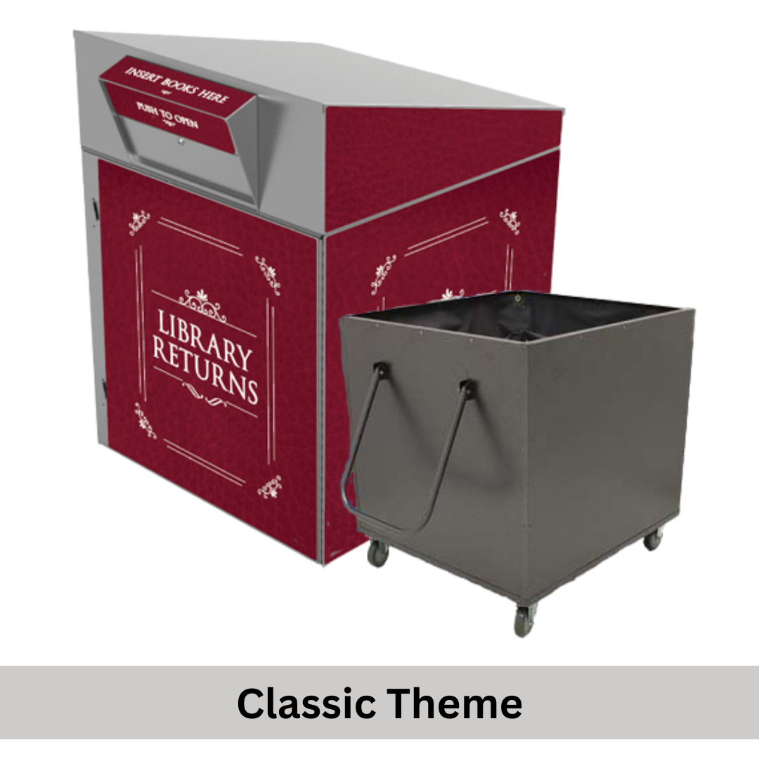 Extra Large Library Book Return (1010) with Book Truck - Image 2