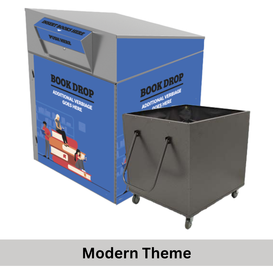 Extra Large Library Book Return (1010) with Book Truck - Image 3