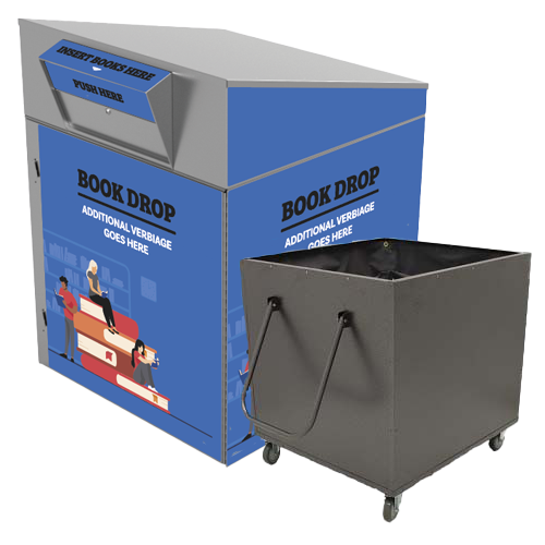 Extra Large Library Book Return (1010) with Book Truck