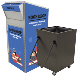 Large Library Book Return (810) with Book Truck