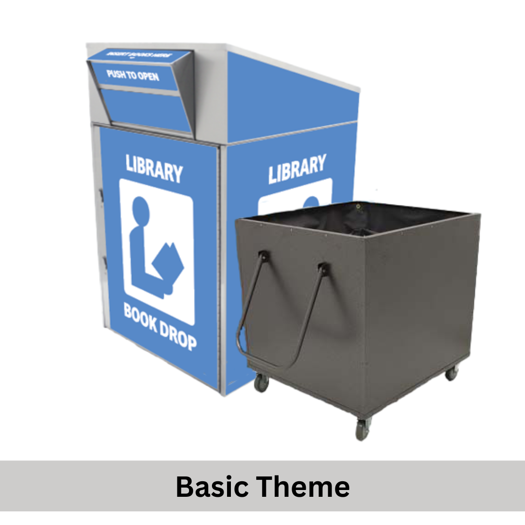 Extra-Large Library Book Return (910) with Book Truck - Image 2