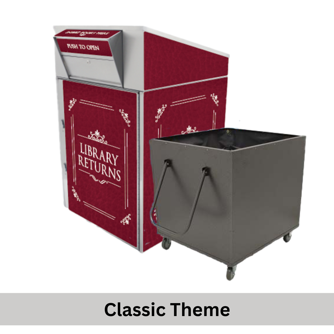 Extra-Large Library Book Return (910) with Book Truck - Image 3