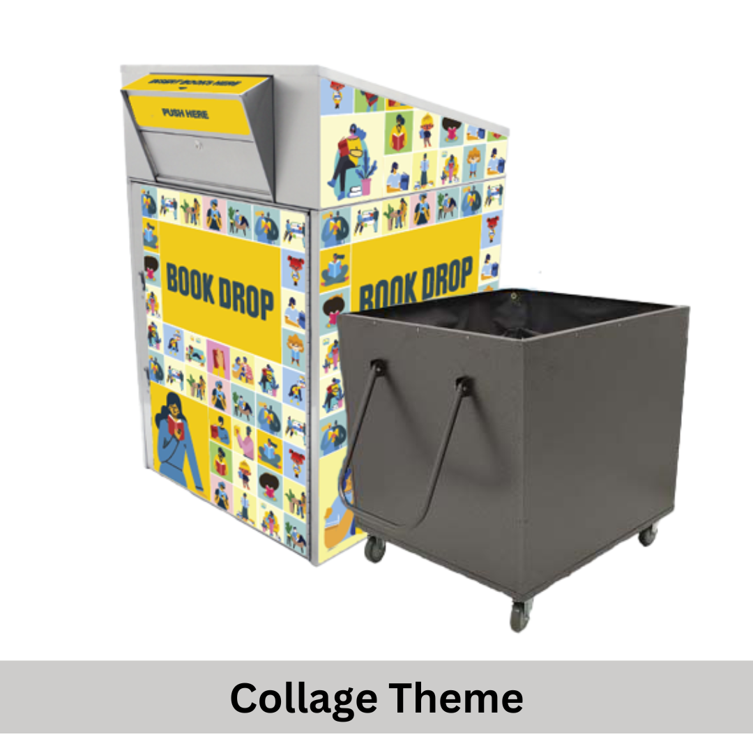 Extra-Large Library Book Return (910) with Book Truck - Image 4