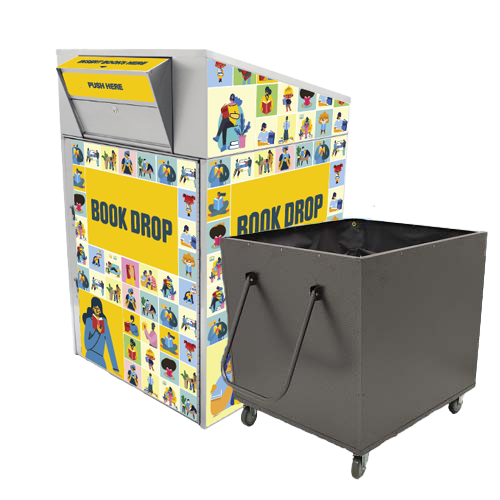 Extra-Large Library Book Return (910) with Book Truck