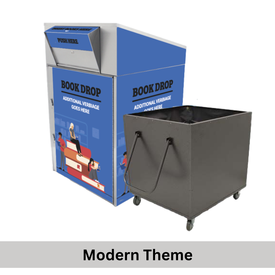 Extra-Large Library Book Return (910) with Book Truck - Image 5