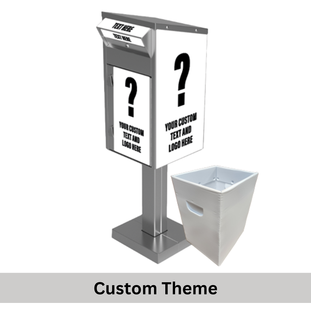 Medium Ballot Drop Box (610) with Plastic Collection Tote - Image 11