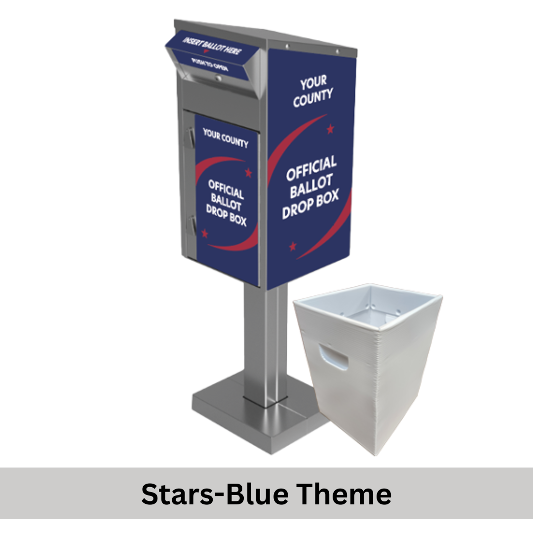Medium Ballot Drop Box (610) with Plastic Collection Tote - Image 10