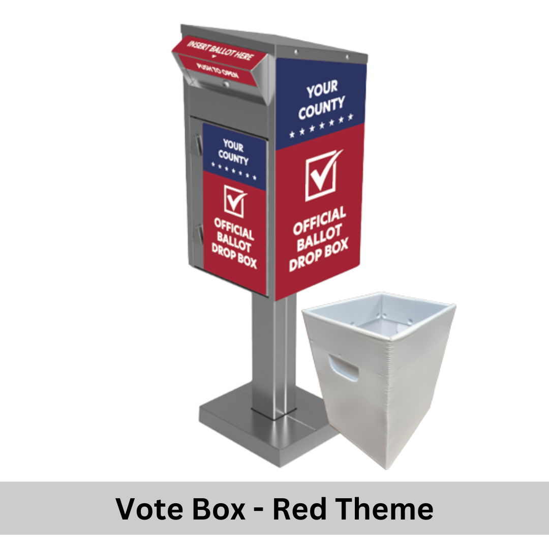 Medium Ballot Drop Box (610) with Plastic Collection Tote - Image 7