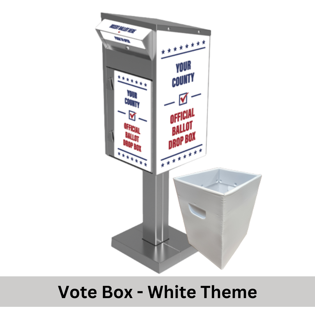 Medium Ballot Drop Box (610) with Plastic Collection Tote - Image 8