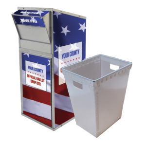 Large Ballot Drop Box (710) with Plastic Collection Tote