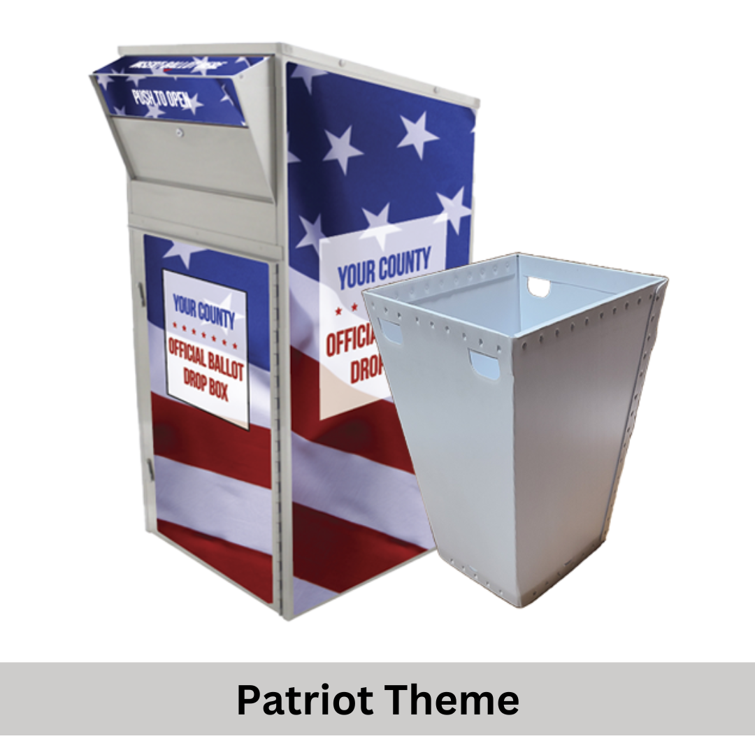 Large Ballot Drop Box (810) with Plastic Collection Tote - Image 5