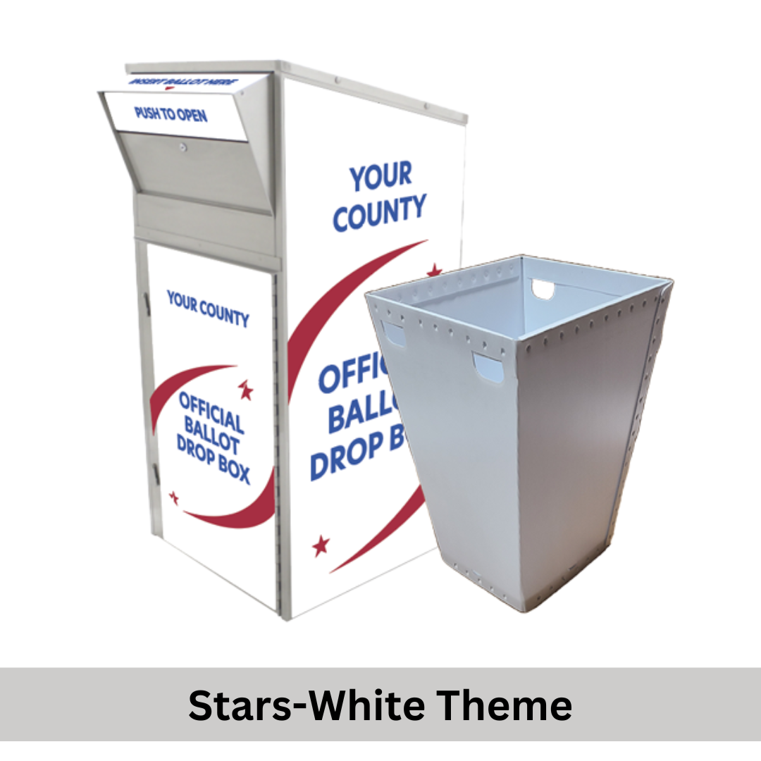 Large Ballot Drop Box (810) with Plastic Collection Tote - Image 8