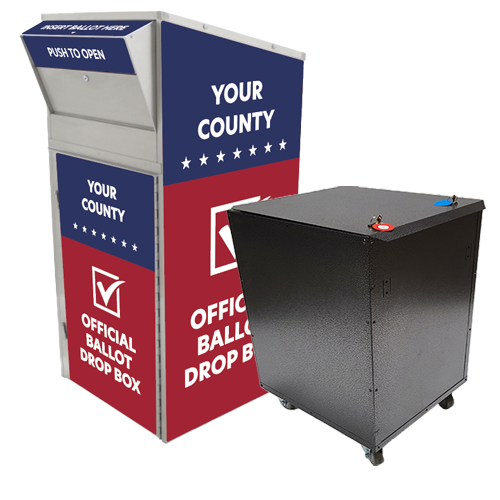 Large Ballot Drop Box (810) with Transfer Cart