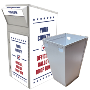 Large Ballot Drop Box (810) with Plastic Collection Tote