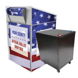 Extra Large Ballot Drop Box (910) with Transfer Cart