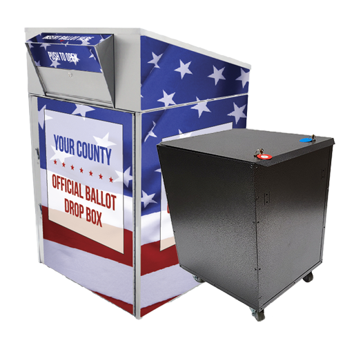 Extra Large Ballot Drop Box (910) with Transfer Cart