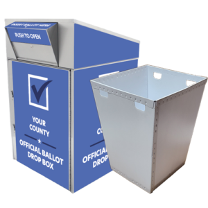 Extra Large Ballot Drop Box (910) with Plastic Collection Tote