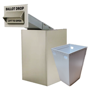 Large Through-Wall Ballot Drop (810) with Plastic Collection Tote