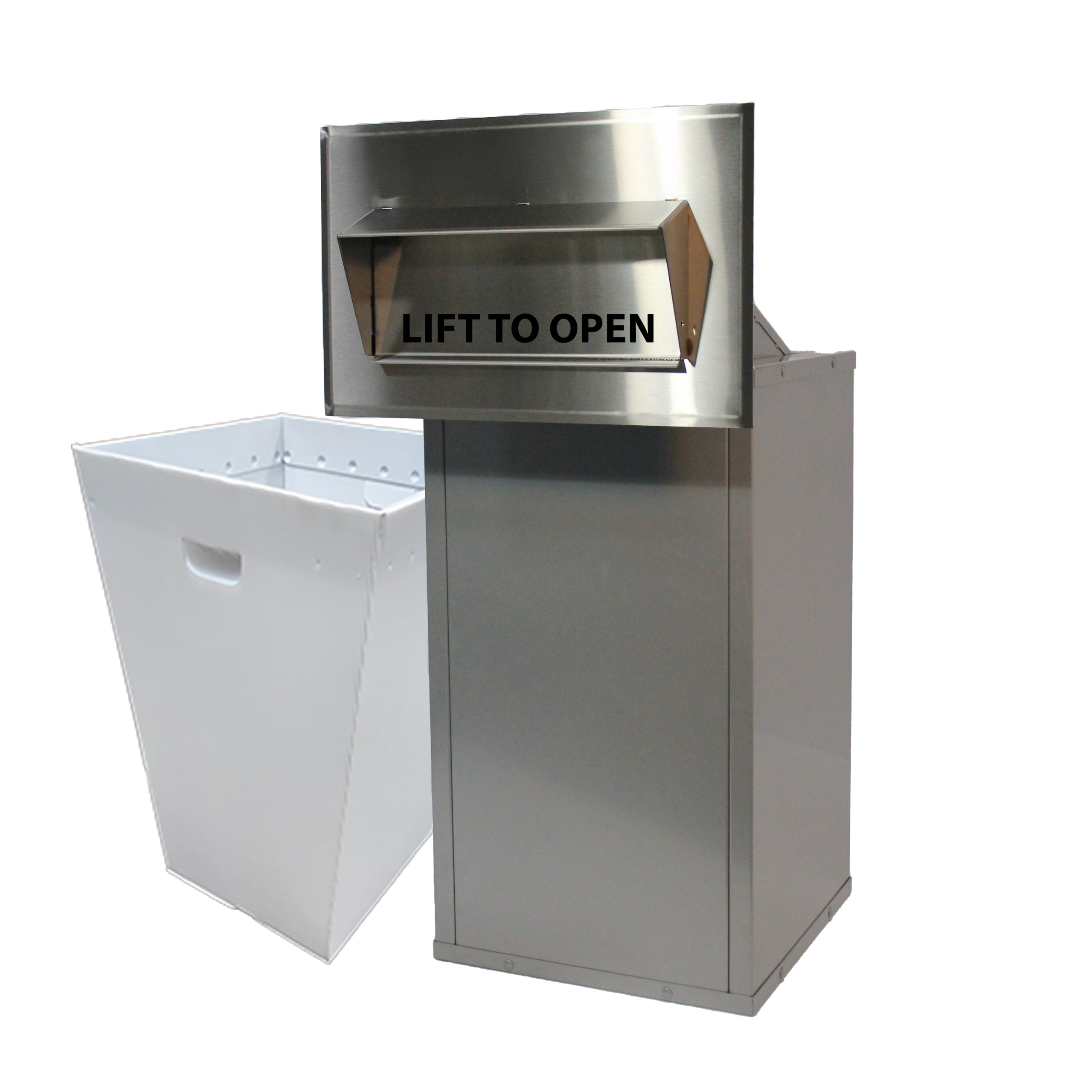 Bank Bag Depository Unit with Plastic Collection Tote - Image 2