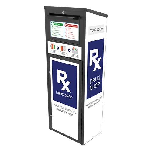 Medium Medication Disposal Drop Box (20 Gallon) Powder Coated (720)
