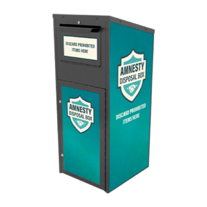 Large Amnesty Disposal Box (28 Gallon) Powder Coated (710)