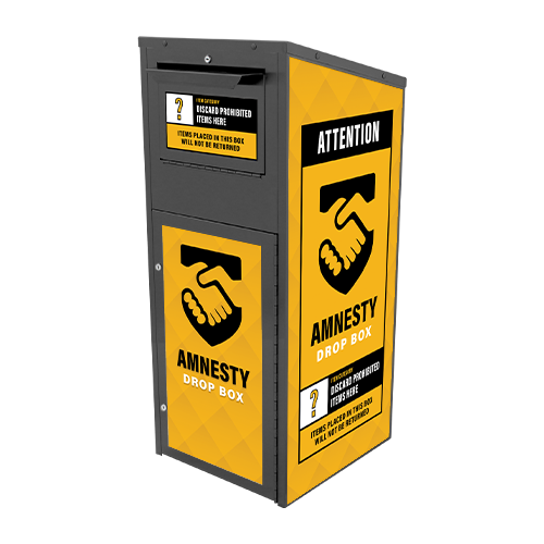 Large Amnesty Disposal Box (38 Gallon) Powder Coated (750)
