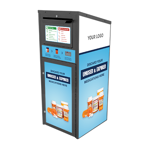 Large Medication Disposal Drop Box (28 Gallon) Powder Coated (710)