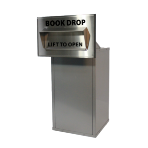 Book Material Depository Unit (MDU) with Plastic Collection Tote