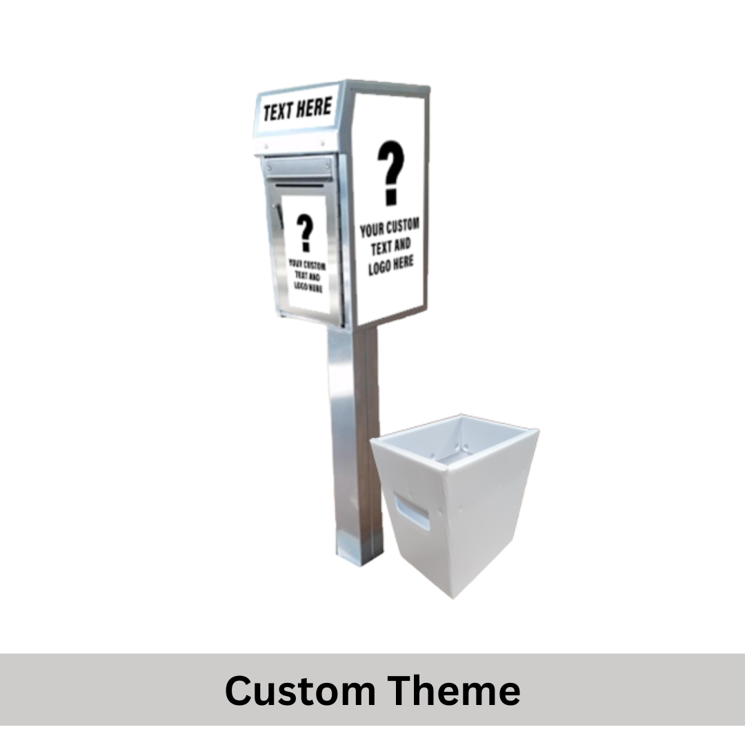 Small Payment Drop Box (500) with Plastic Collection Tote, Walk Up, In Ground - Image 7