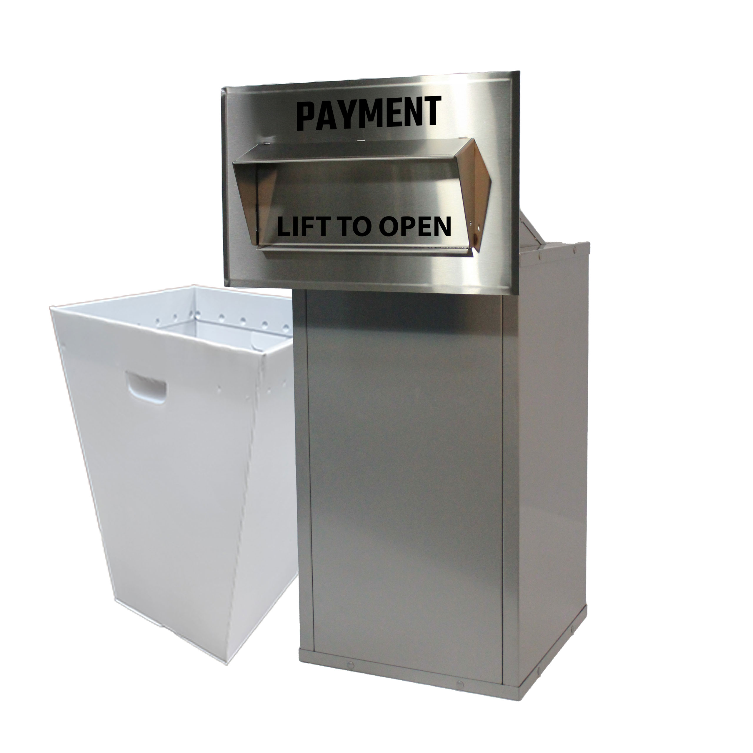 Bank Bag Depository Unit with Plastic Collection Tote - Image 3