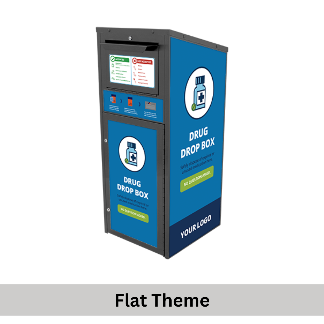 Large Medication Disposal Drop Box (28 Gallon) Powder Coated (710) - Image 6