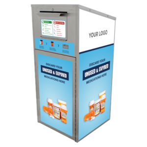 Large Medication Disposal Drop Box (46 Gallon) Stainless Steel (810)