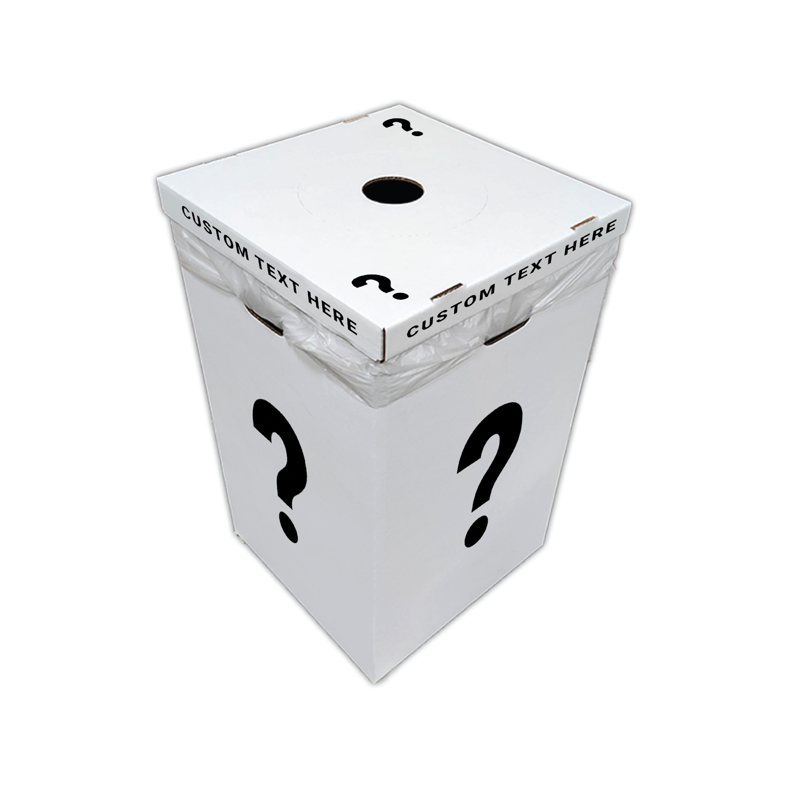 Various Lids for 42-Gallon Corrugated Cardboard Waste and Recycling Boxes (10-Pack) - Image 6