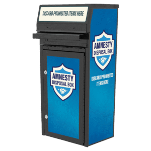 Small Amnesty Drop Box (6 Gallon) Powder Coated, On-Wall (450)