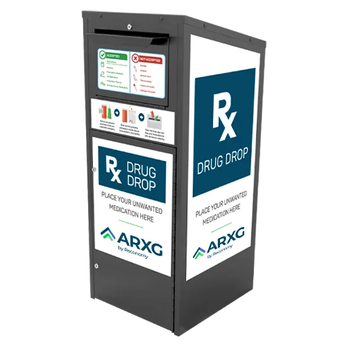 Newbrand-american-rx-group-products-prescription-sharps-take-back-RX-Disposal-Kiosk Rental-Sharps-500x500-1